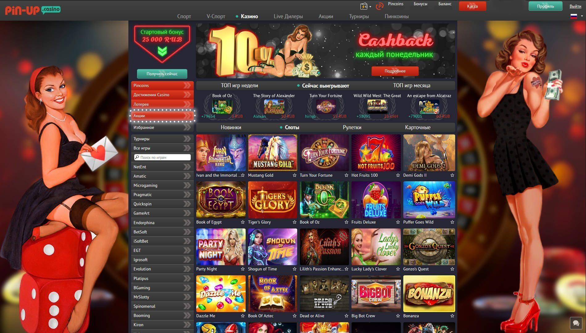 Пин Ап казино 🍭 Вход на официальный сайт